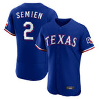 Texas Rangers #2 Marcus Semien Player Royal Elite Home Limited Stitched Baseball Jersey