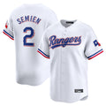 Texas Rangers #2 Marcus Semien Player White Home Limited Stitched Baseball Jersey