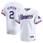 Texas Rangers #2 Marcus Semien Player White Home Limited Stitched Baseball Jersey