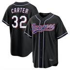 Texas Rangers #32 Evan Carter Player Black 2026 Out Fashion Replica Stitched Baseball Jersey