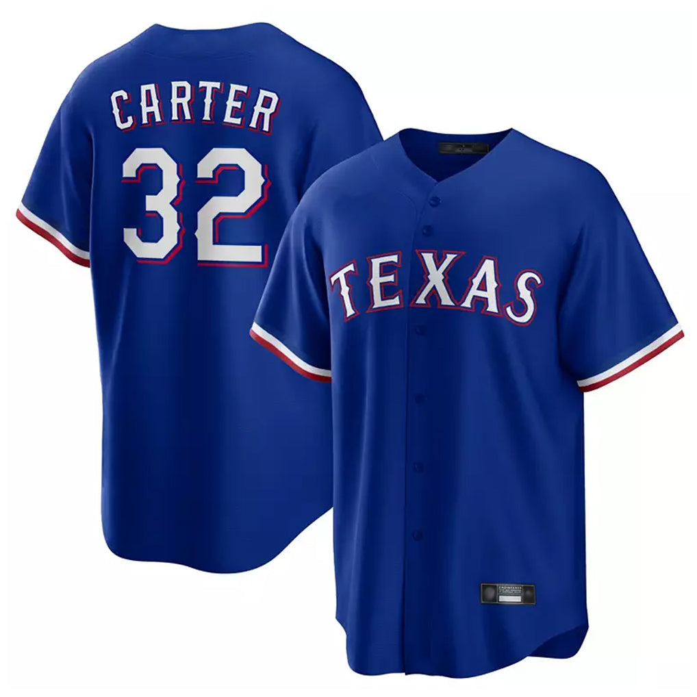 Texas Rangers #32 Evan Carter Player Royal Home Limited Stitched Baseball Jersey