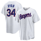 Texas Rangers #34 Nolan Ryan Player White Home Game Stitched Baseball Jersey