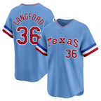 Texas Rangers #36 Wyatt Langford Player Blue Home City Connect Limited Stitched Baseball Jersey