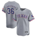 Texas Rangers #36 Wyatt Langford Player Gray Home Limited Stitched Baseball Jersey