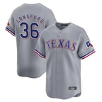 Texas Rangers #36 Wyatt Langford Player Gray Home Limited Stitched Baseball Jersey