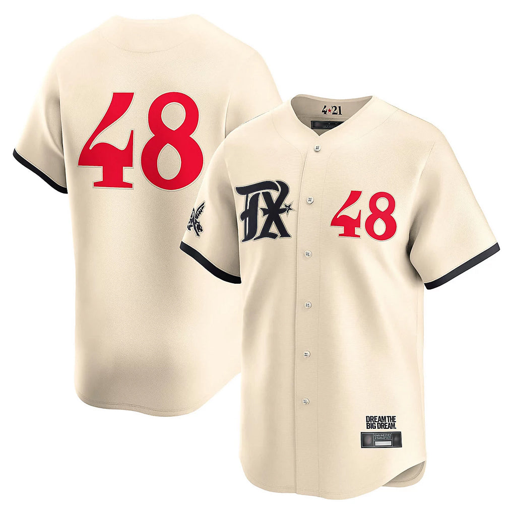 Texas Rangers #48 Jacob deGrom Player Cream Limited City Connect Stitched Baseball Jersey