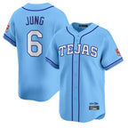 Texas Rangers #6 Josh Jung Player Light Blue 2026 City Connect Limited Stitched Baseball Jersey