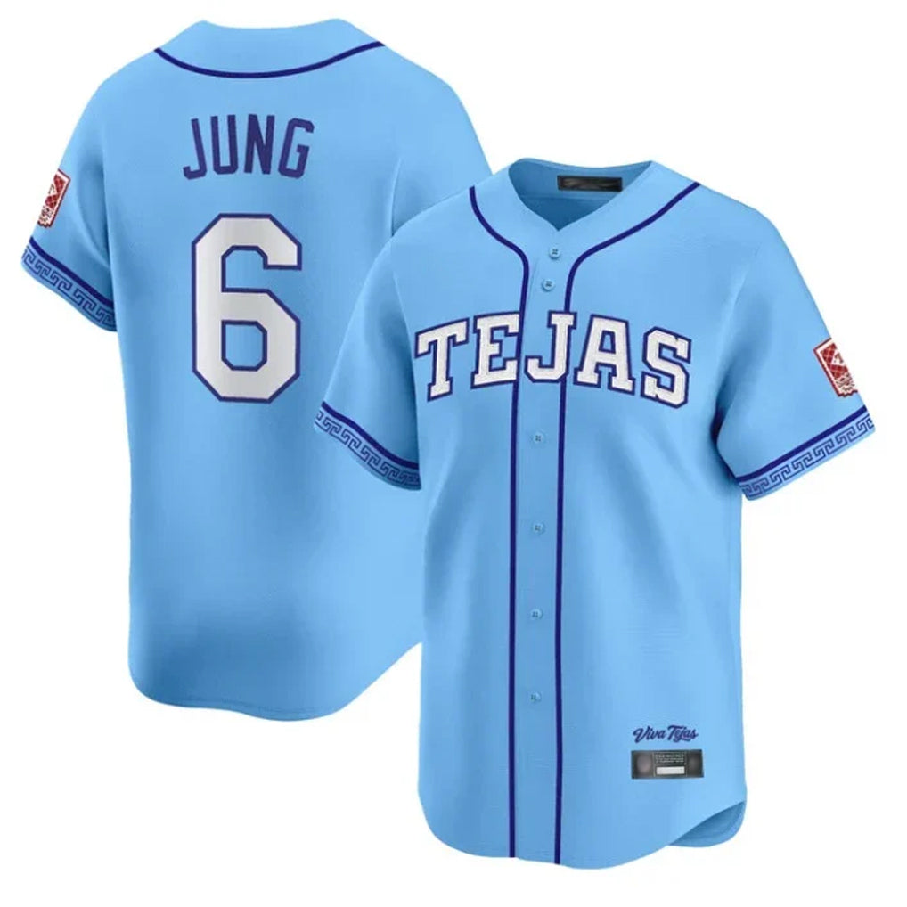Texas Rangers #6 Josh Jung Player Light Blue 2026 City Connect Limited Stitched Baseball Jersey
