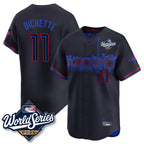 Toronto Blue Jays #11 Bo Bichette Player Black 2025 World Series City Connect Limited Stitched Baseball Jersey