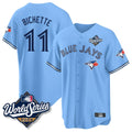 Toronto Blue Jays #11 Bo Bichette Player Blue 2025 World Series Game Stitched Baseball Jersey