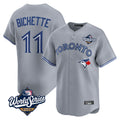 Toronto Blue Jays #11 Bo Bichette Player Gray 2025 World Series Limited Home Stitched Baseball Jersey