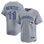 Toronto Blue Jays #11 Bo Bichette Player Gray Home Limited Stitched Baseball Jersey