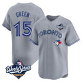 Toronto Blue Jays #15 Chad Green Player Gray 2025 World Series Home Limited Stitched Baseball Jersey