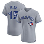 Toronto Blue Jays #15 Chad Green Player Gray Home Elite Limited Stitched Baseball Jersey