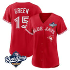 Toronto Blue Jays #15 Chad Green Player Red 2025 World Series Limited Stitched Baseball Jersey