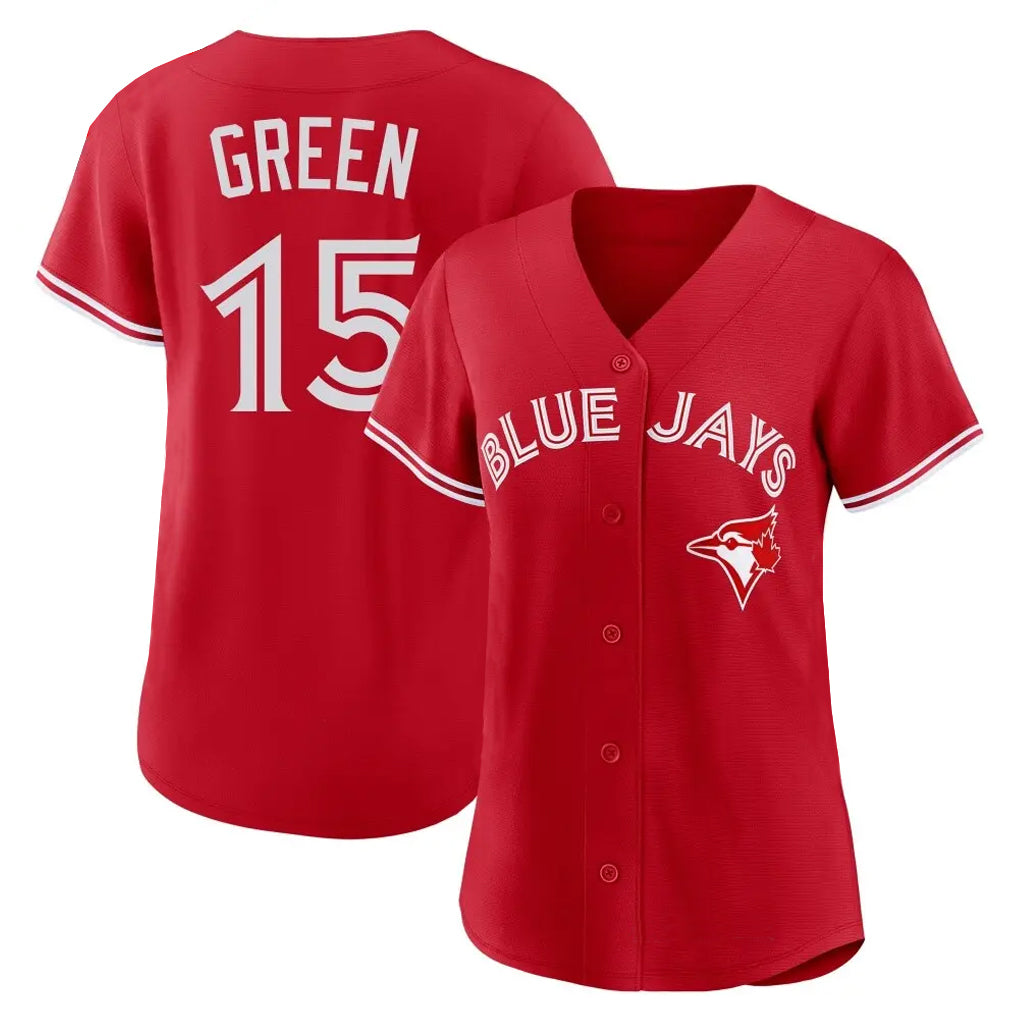 Toronto Blue Jays #15 Chad Green Player Red Home Limited Stitched Baseball Jersey