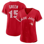 Toronto Blue Jays #15 Chad Green Player Red Home Limited Stitched Baseball Jersey