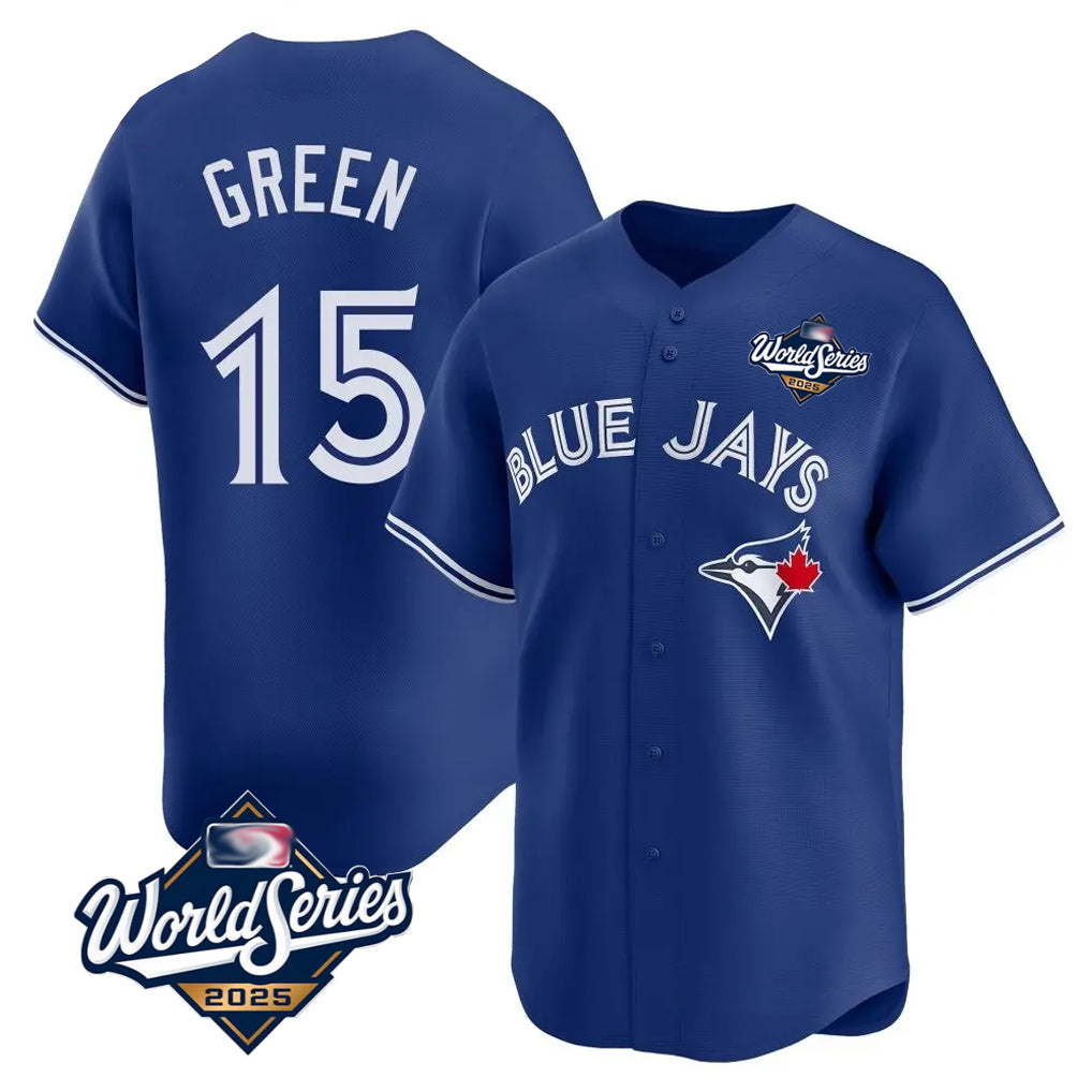 Toronto Blue Jays #15 Chad Green Player Royal 2025 World Series Limited Stitched Baseball Jersey