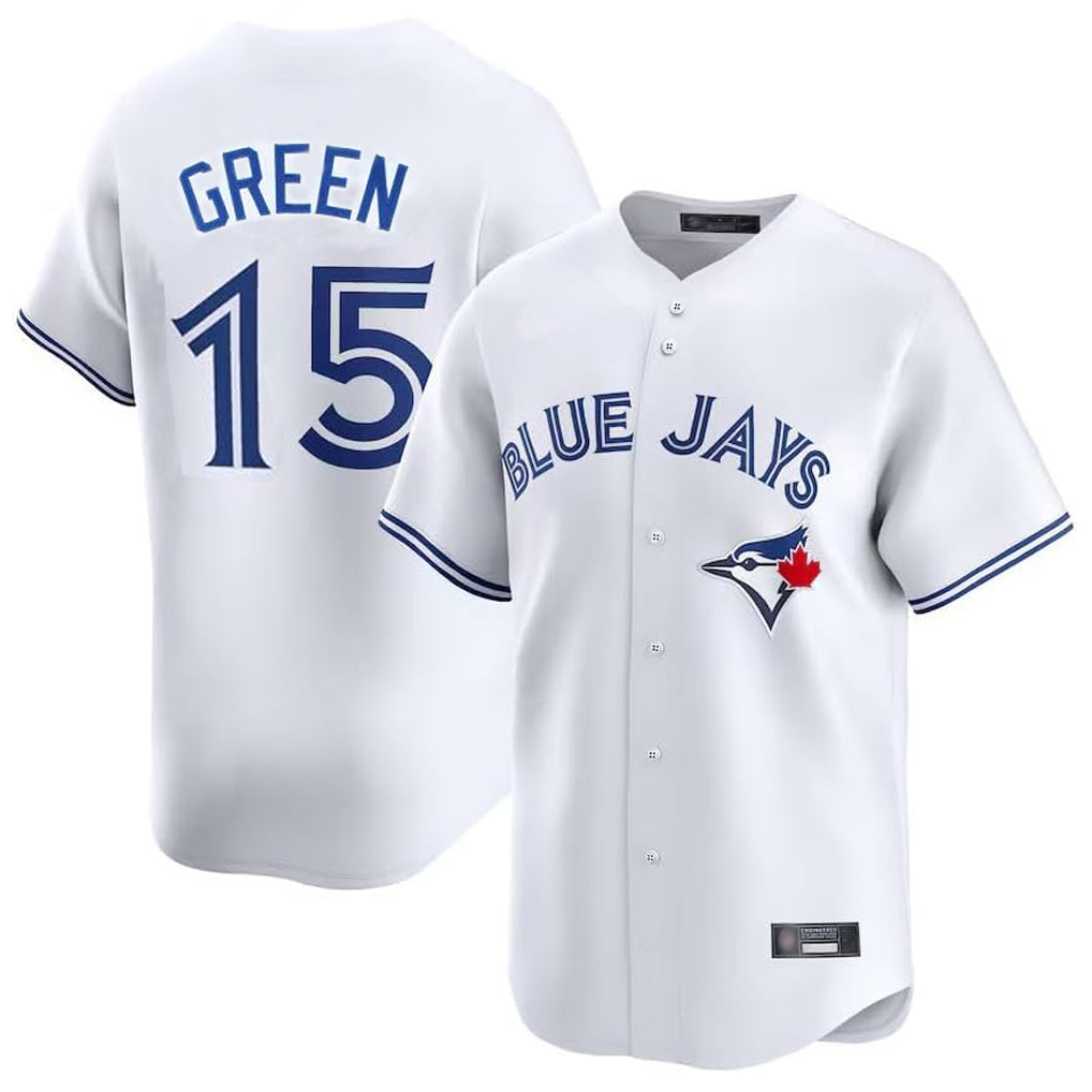 Toronto Blue Jays #15 Chad Green Player White Home Limited Stitched Baseball Jersey