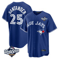 Toronto Blue Jays #25 Anthony Santander Player Navy 2025 World Series Home Limited Stitched Baseball Jersey
