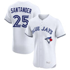 Toronto Blue Jays #25 Anthony Santander Player White Elite Limited Home Stitched Baseball Jersey