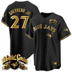 Toronto Blue Jays #27 Vladimir Guerrero Jr. Player Black 2025 American League All Stitched Baseball Jersey