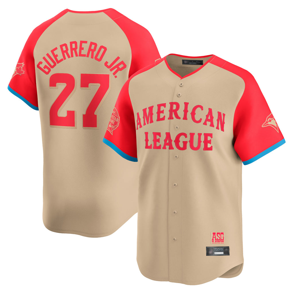 Toronto Blue Jays #27 Vladimir Guerrero Jr. Player Cream American League All-Star Game Limited Player Stitched Baseball Jersey