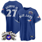 Toronto Blue Jays #27 Vladimir Guerrero Jr. Player Navy 2025 American League All Stitched Baseball Jersey