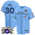 Toronto Blue Jays #30 Alejandro Kirk Player Blue 2025 American League All Stitched Baseball Jersey