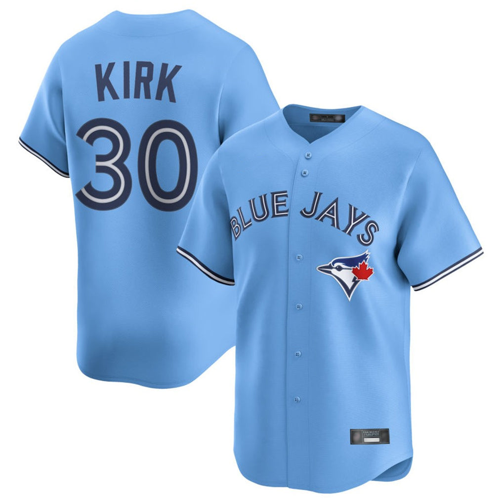 Toronto Blue Jays #30 Alejandro Kirk Player Blue Home Limited Stitched Baseball Jersey