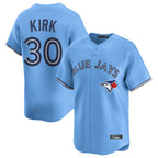Toronto Blue Jays #30 Alejandro Kirk Player Blue Home Limited Stitched Baseball Jersey