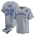 Toronto Blue Jays #30 Alejandro Kirk Player Gray&Blue 2025 World Series Limited Stitched Baseball Jersey