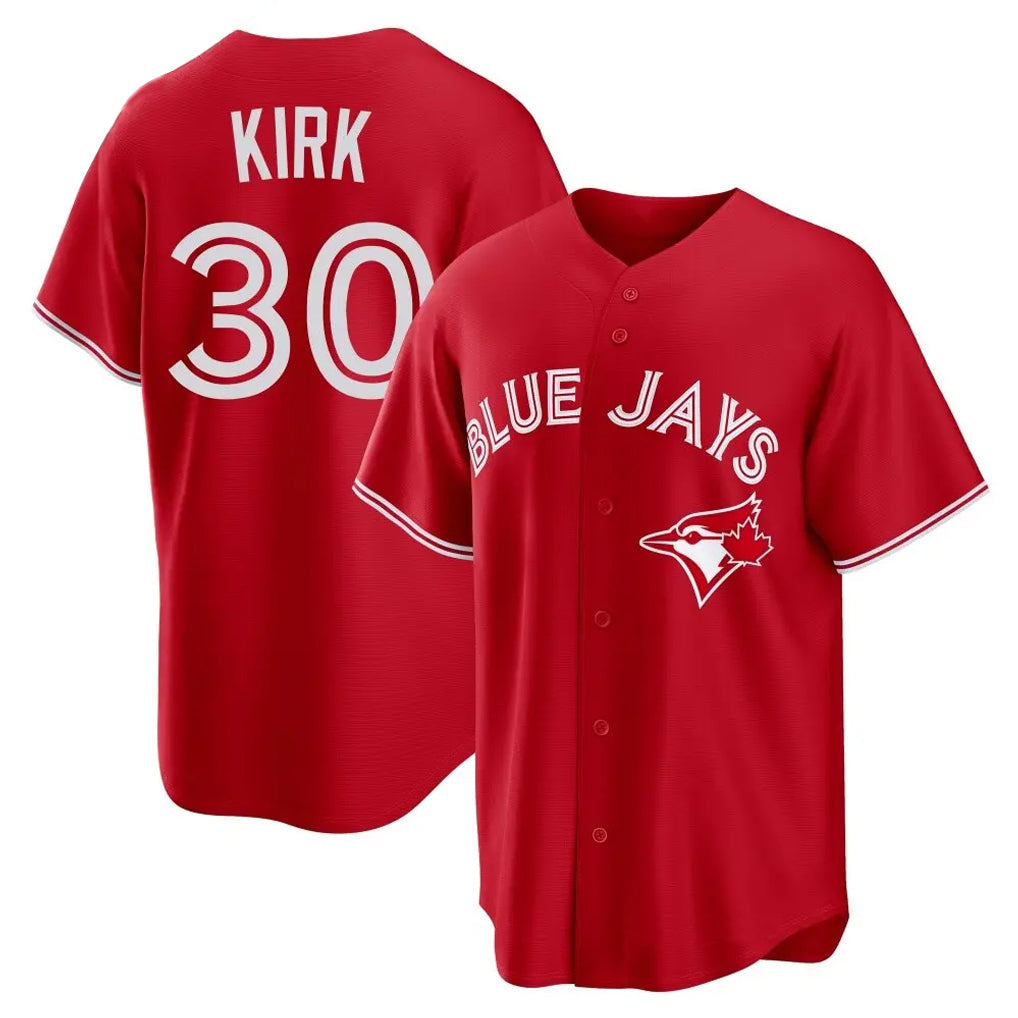 Toronto Blue Jays #30 Alejandro Kirk Player Red Home Game Stitched Baseball Jersey