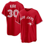 Toronto Blue Jays #30 Alejandro Kirk Player Red Home Game Stitched Baseball Jersey