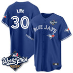Toronto Blue Jays #30 Alejandro Kirk Player Royal 2025 World Series Limited Stitched Baseball Jersey