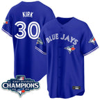 Toronto Blue Jays #30 Alejandro Kirk Player Royal AL East Division All Stitched Baseball Jersey
