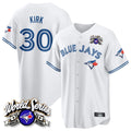 Toronto Blue Jays #30 Alejandro Kirk Player White 2025 American League All Stitched Baseball Jersey