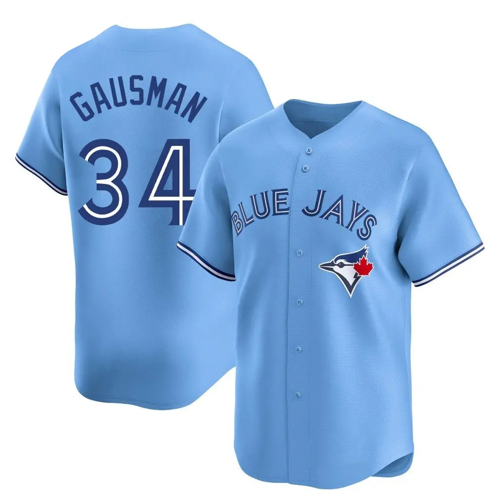 Toronto Blue Jays #34 Kevin Gausman Player Blue Home Limited Stitched Baseball Jersey