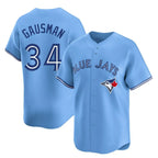 Toronto Blue Jays #34 Kevin Gausman Player Blue Home Limited Stitched Baseball Jersey