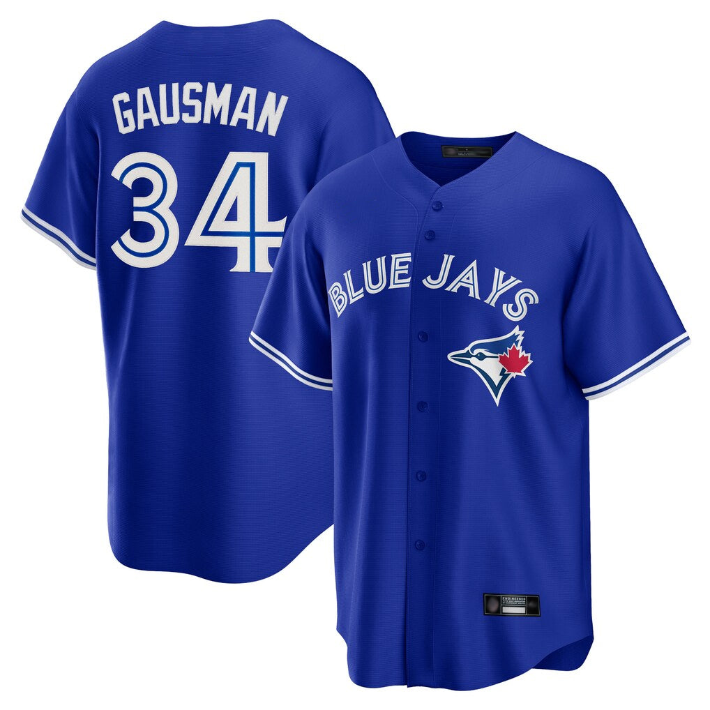 Toronto Blue Jays #34 Kevin Gausman Player Royal Alternate Replica Player Stitched Baseball Jersey