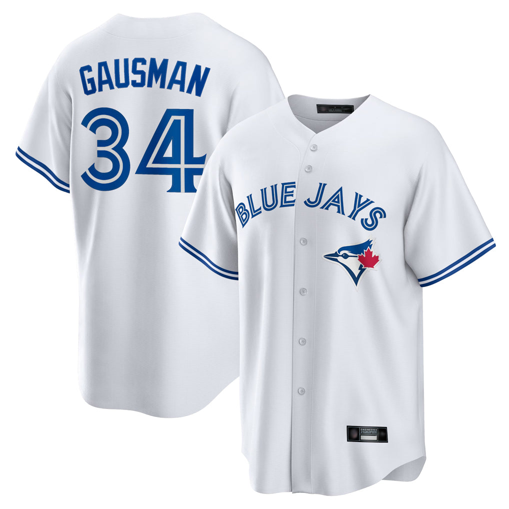 Toronto Blue Jays #34 Kevin Gausman Player White Home Game Stitched Baseball Jersey