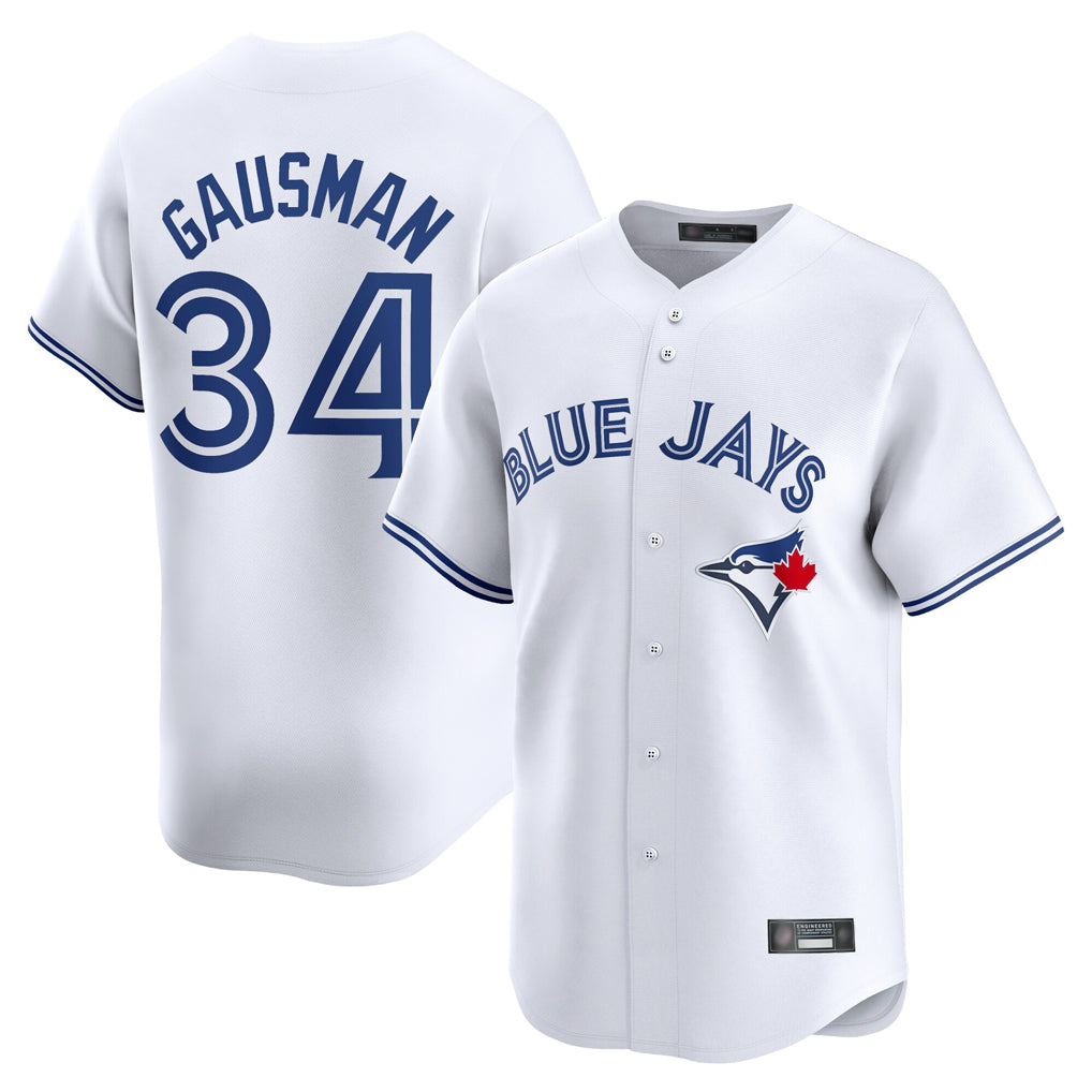 Toronto Blue Jays #34 Kevin Gausman Player White Home Limited Stitched Baseball Jersey