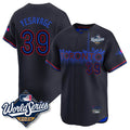 Toronto Blue Jays #39 Trey Yesavage Player Black 2025 World Series City Connect Stitched Baseball Jersey