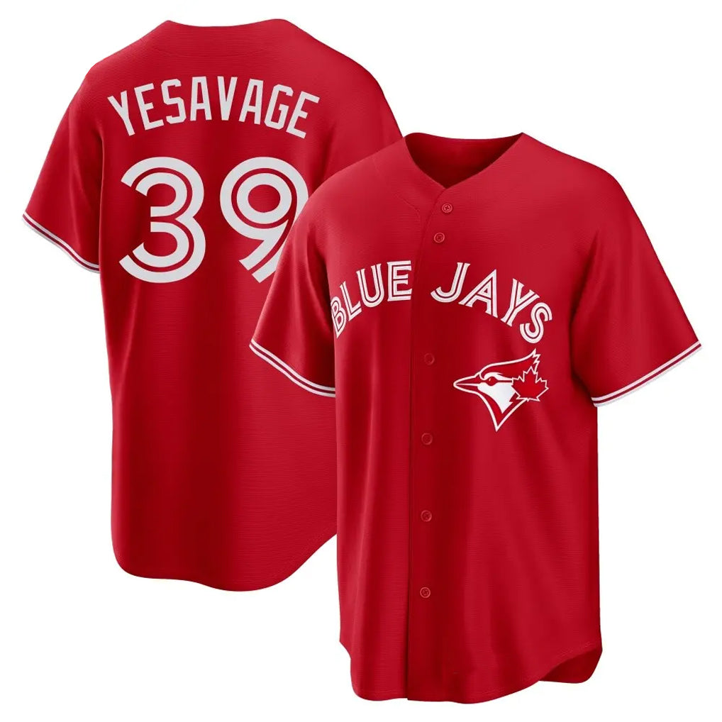 Toronto Blue Jays #39 Trey Yesavage Player Red Home Game Stitched Baseball Jersey