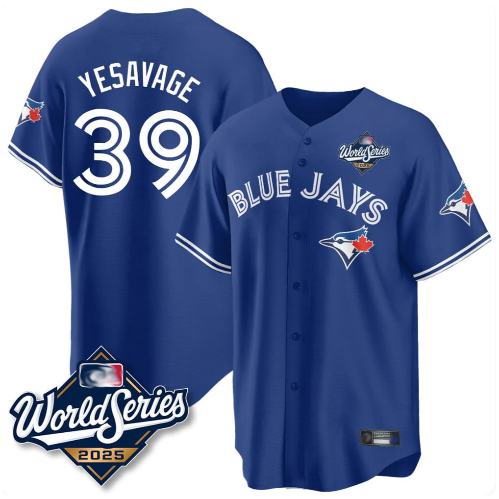 Toronto Blue Jays #39 Trey Yesavage Player Royal 2025 World Series Limited All Stitched Baseball Jersey