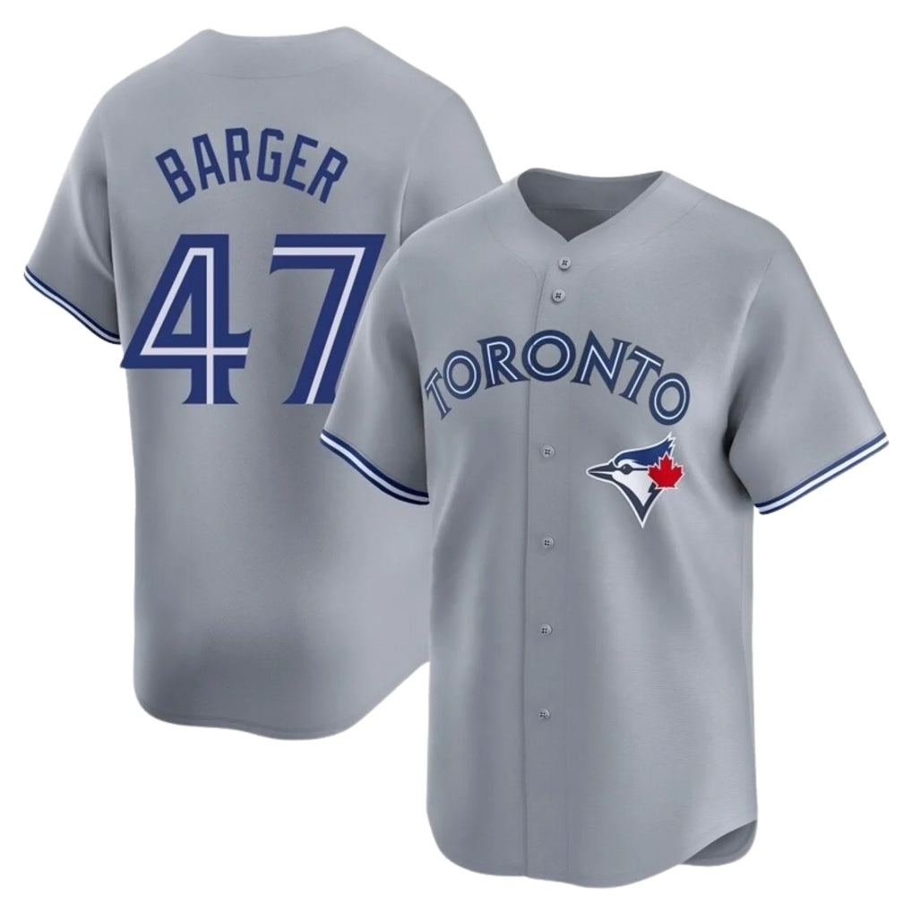 Toronto Blue Jays #47 Addison Barger Player Gray Replica Stitched Baseball Jersey