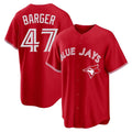 Toronto Blue Jays #47 Addison Barger Player Red Home Limited Game Stitched Baseball Jersey