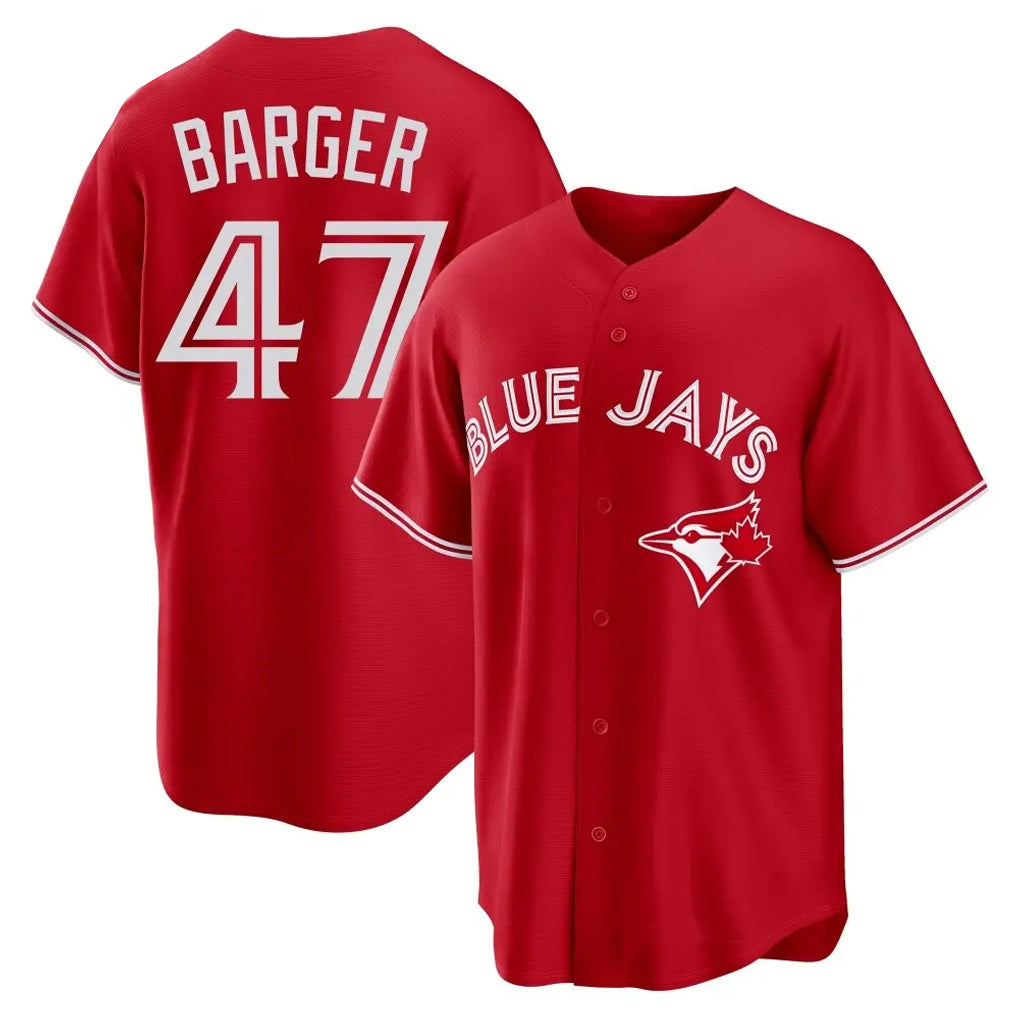 Toronto Blue Jays #47 Addison Barger Player Red Home Limited Game Stitched Baseball Jersey