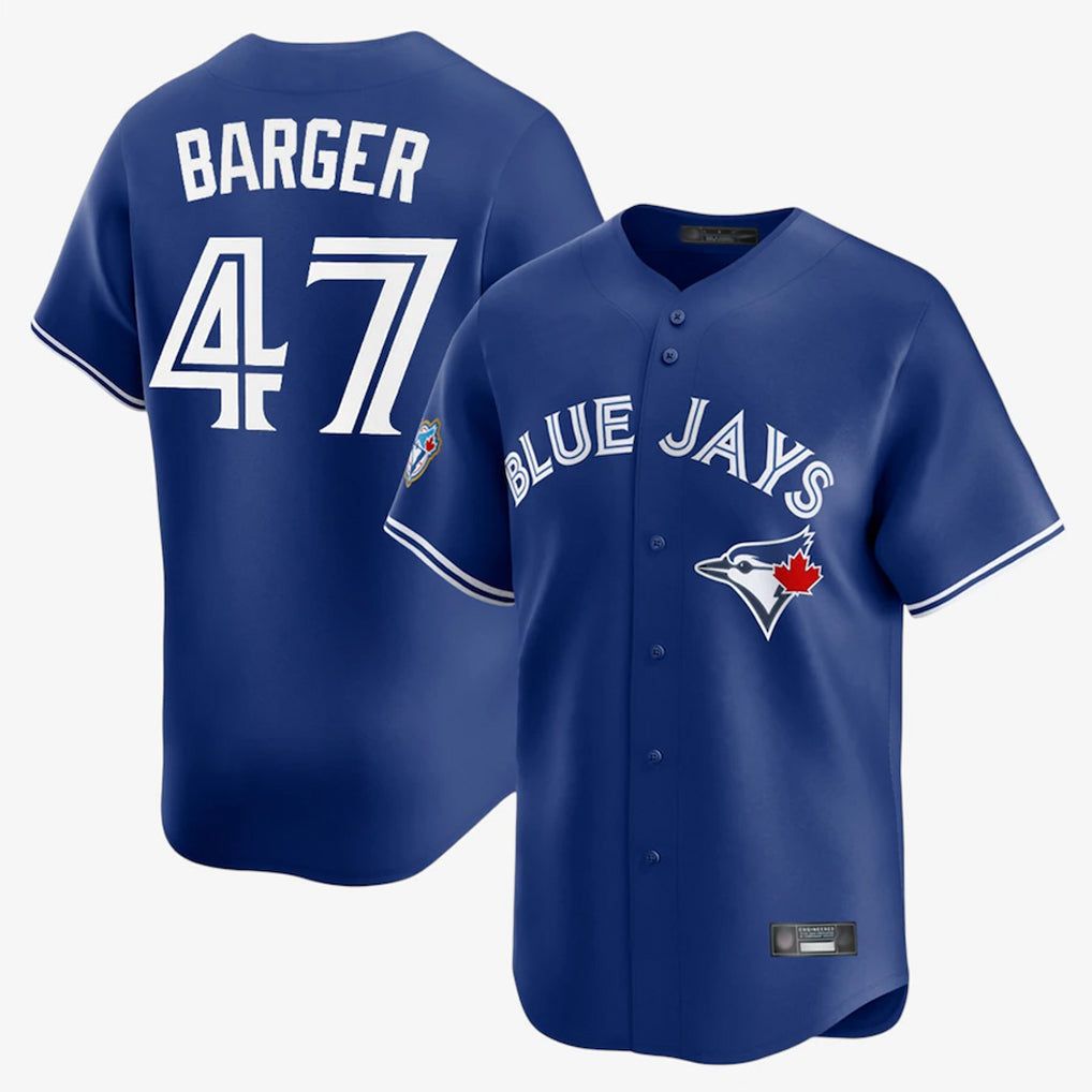 Toronto Blue Jays #47 Addison Barger Player Royal Home Limited Stitched Baseball Jersey