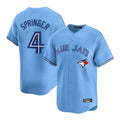 Toronto Blue Jays #4 George Springer Player Blue Home Game Stitched Baseball Jersey